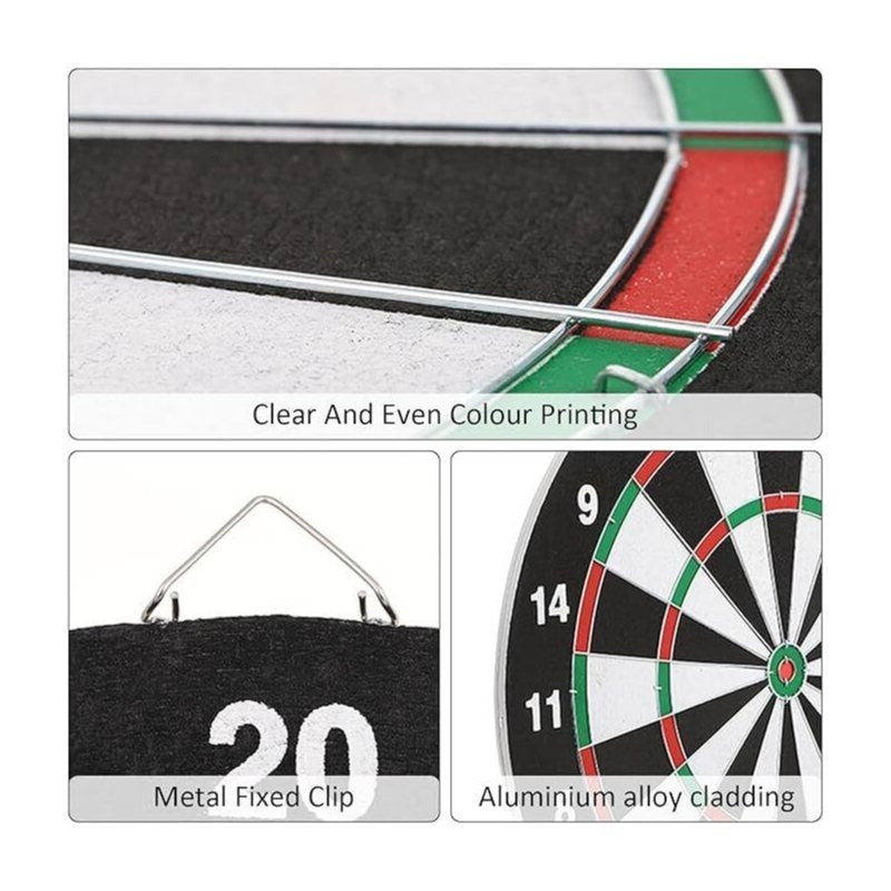 15+2 Inch Dartboard Set - Includes 3 Darts And 3 Darts | Comes with Hanging Accessories And Scoreboard | Perfect for Family Gatherings And Indoor Entertainment | an Excellent Gift Choice