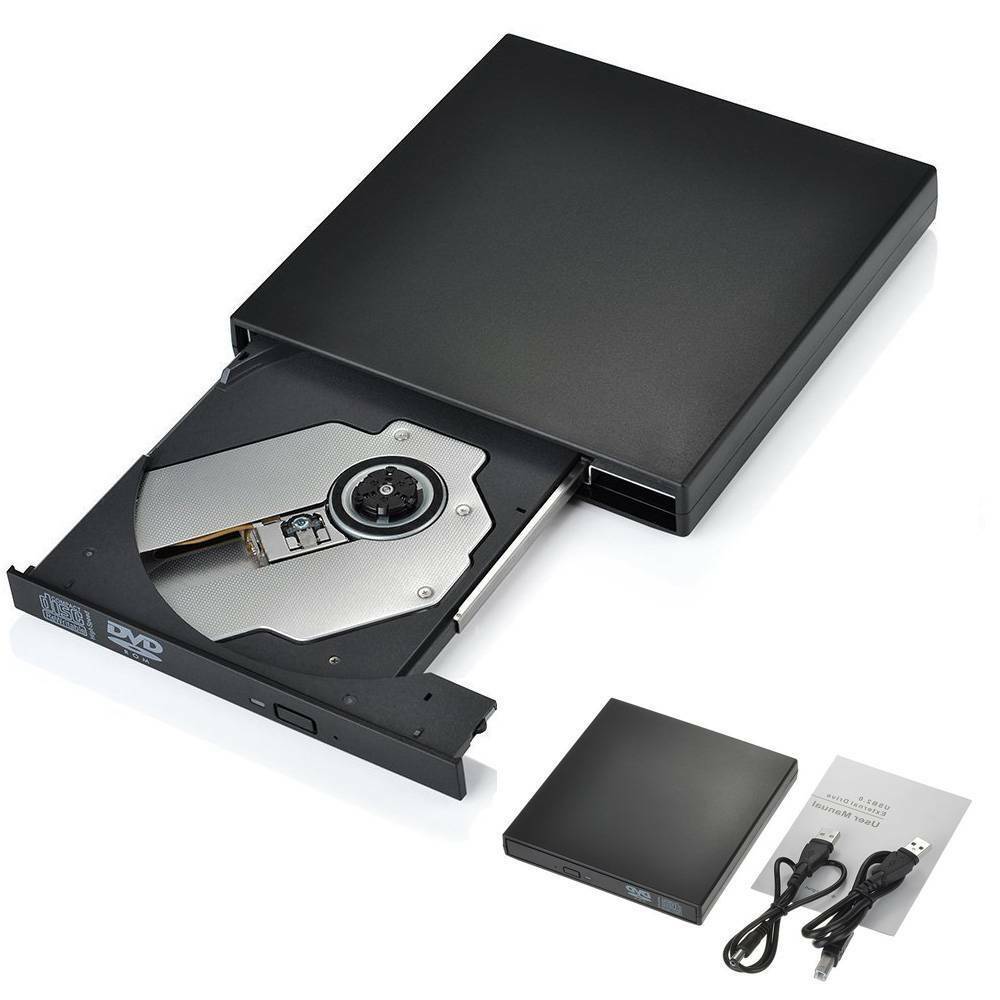 External CD DVD Drive USB 3.0 Portable DVD/CD +/-RW Burner Player External Slim Drive DVD Player For Laptop Desktop PC Macbook Windows