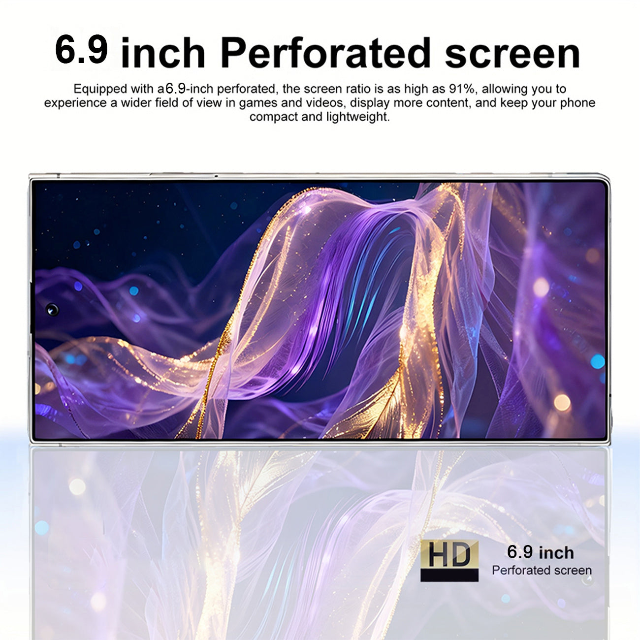 S25 Ultra 2026 New Unlocked Edition Android Smartphone, featuring 6GB RAM and 128GB storage with expandable memory, a 6.9-inch Full HD touchscreen (equivalent to a mini iPad size), 5G connectivity, dual SIM capability, long-lasting battery life, built-in