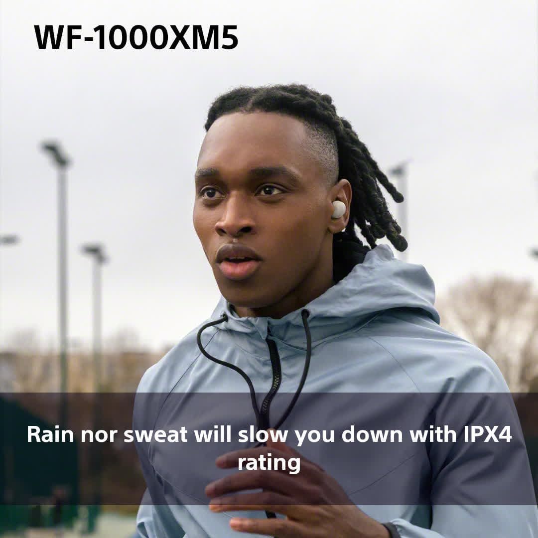 Sony WF-1000XM5 Wireless Noise Cancelling Earbuds, Bluetooth, In-ear Headphones, Mic, Up to 24 Hours Battery Life, Quick Charge, IPX4, Alexa & Google Assistant, iOS & Android - Black